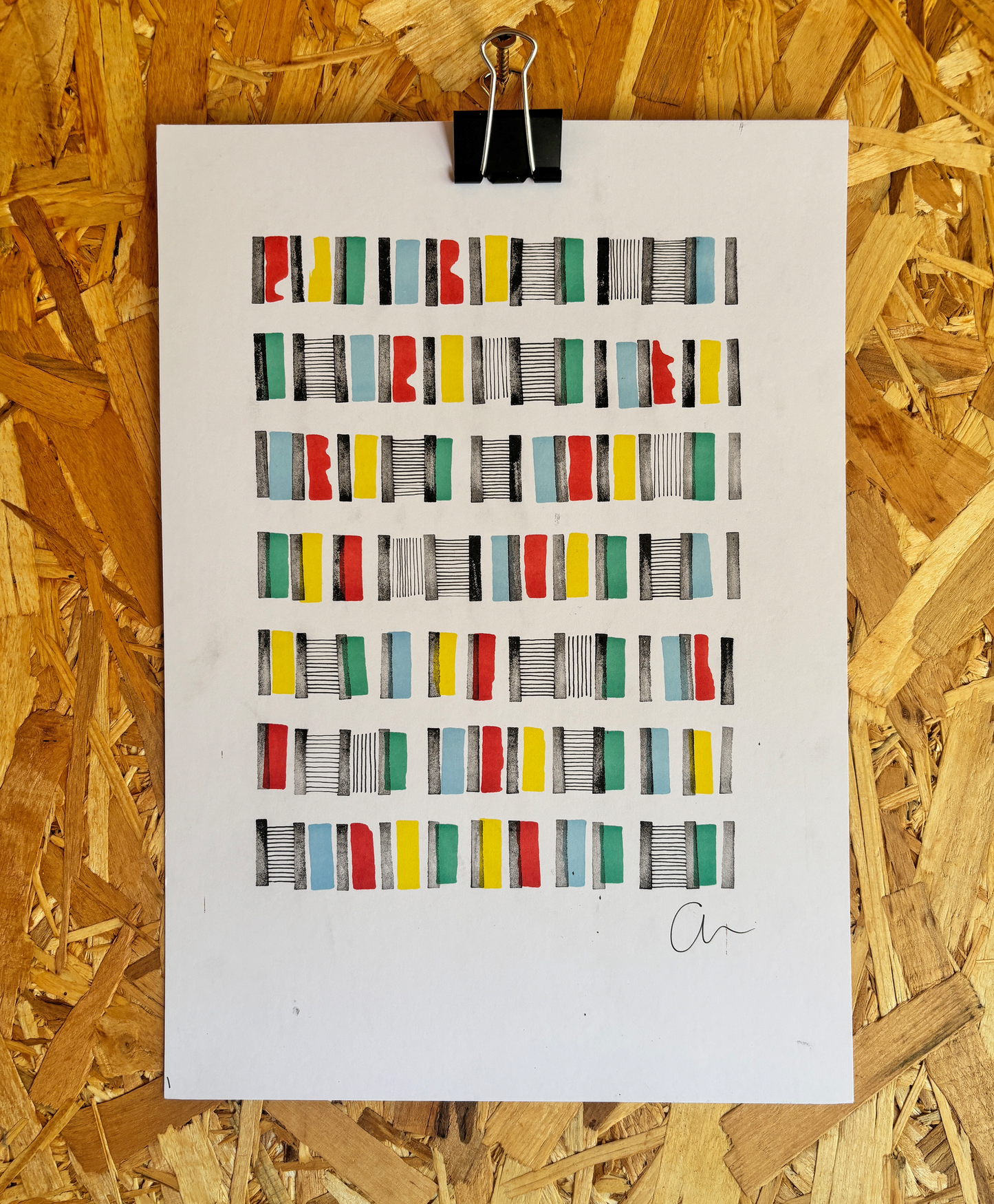 Book shelves – Original A4 Artwork
