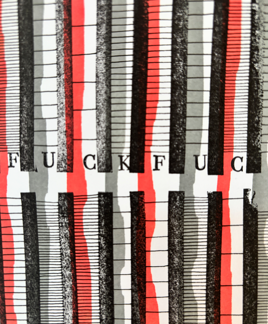 Fuck. Fuck. Fuck. – Original A4 Artwork