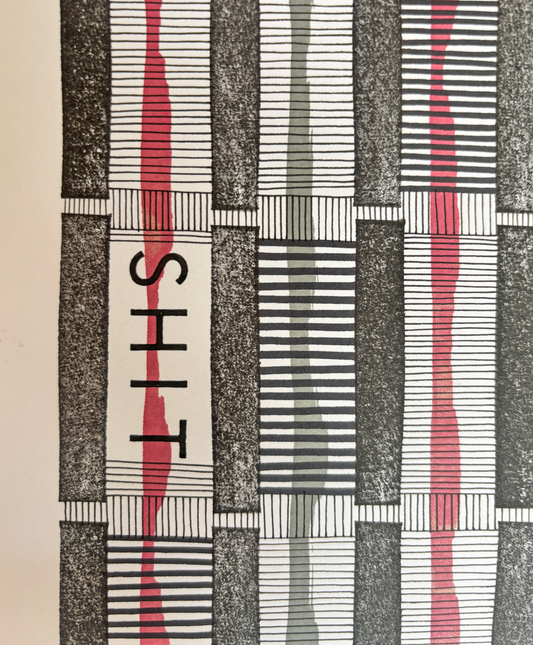 Shit happens – Original A4 Artwork