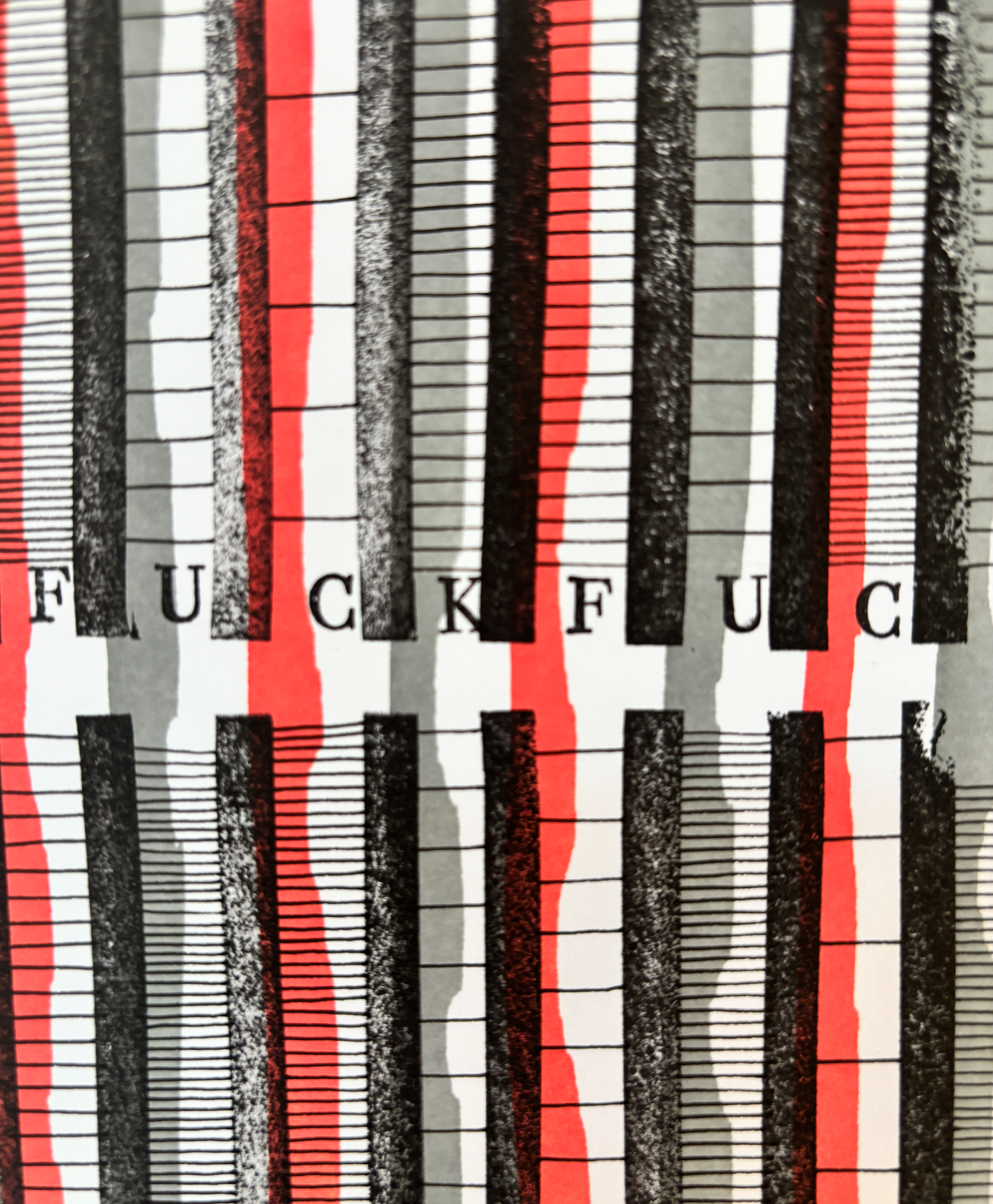Fuck. Fuck. Fuck. – Original A4 Artwork
