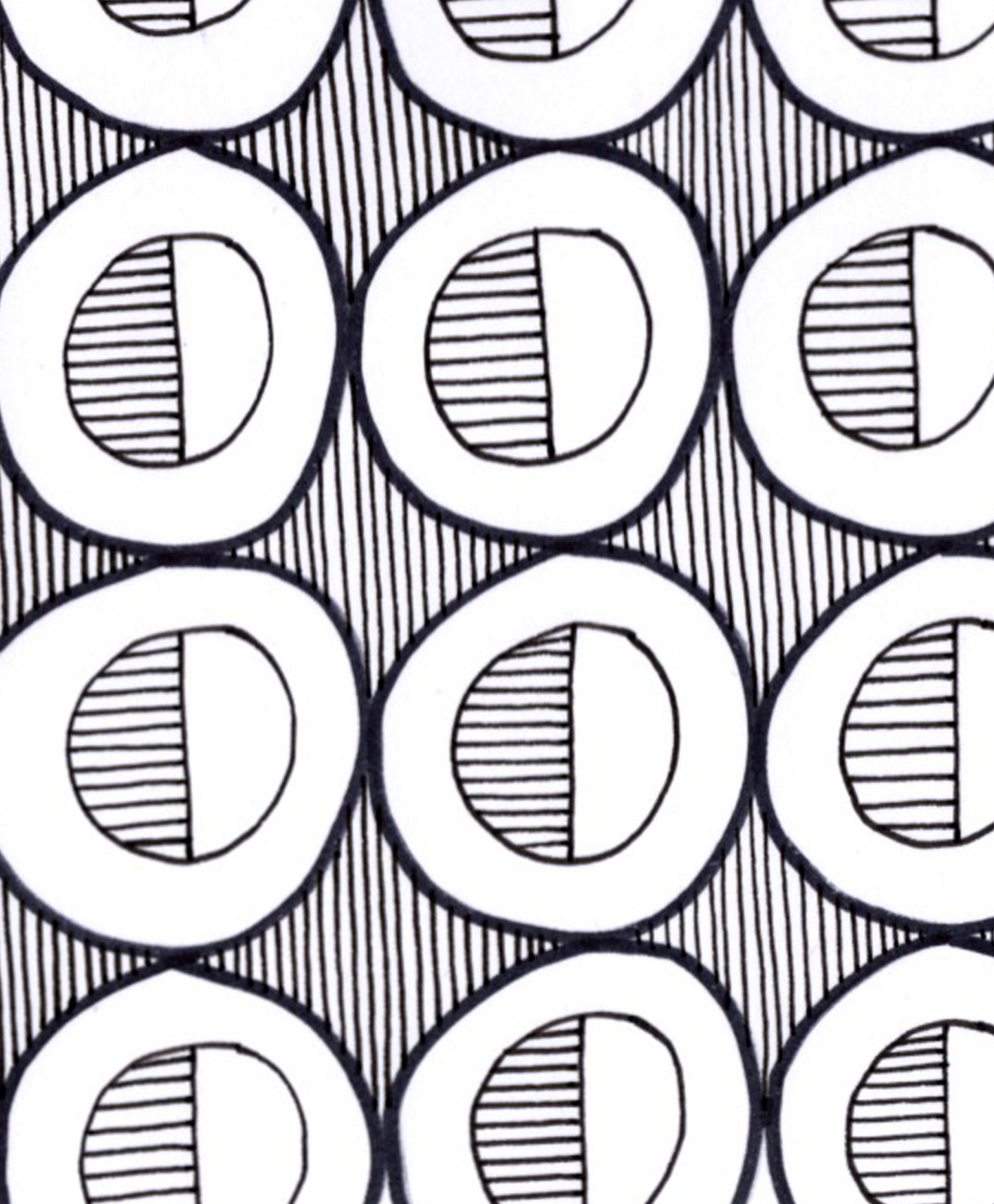 This doodle was created using a Sharpie and a 0.3 Unipin Fineliner. It's on A4 white 160gsm paper and is a one off piece.