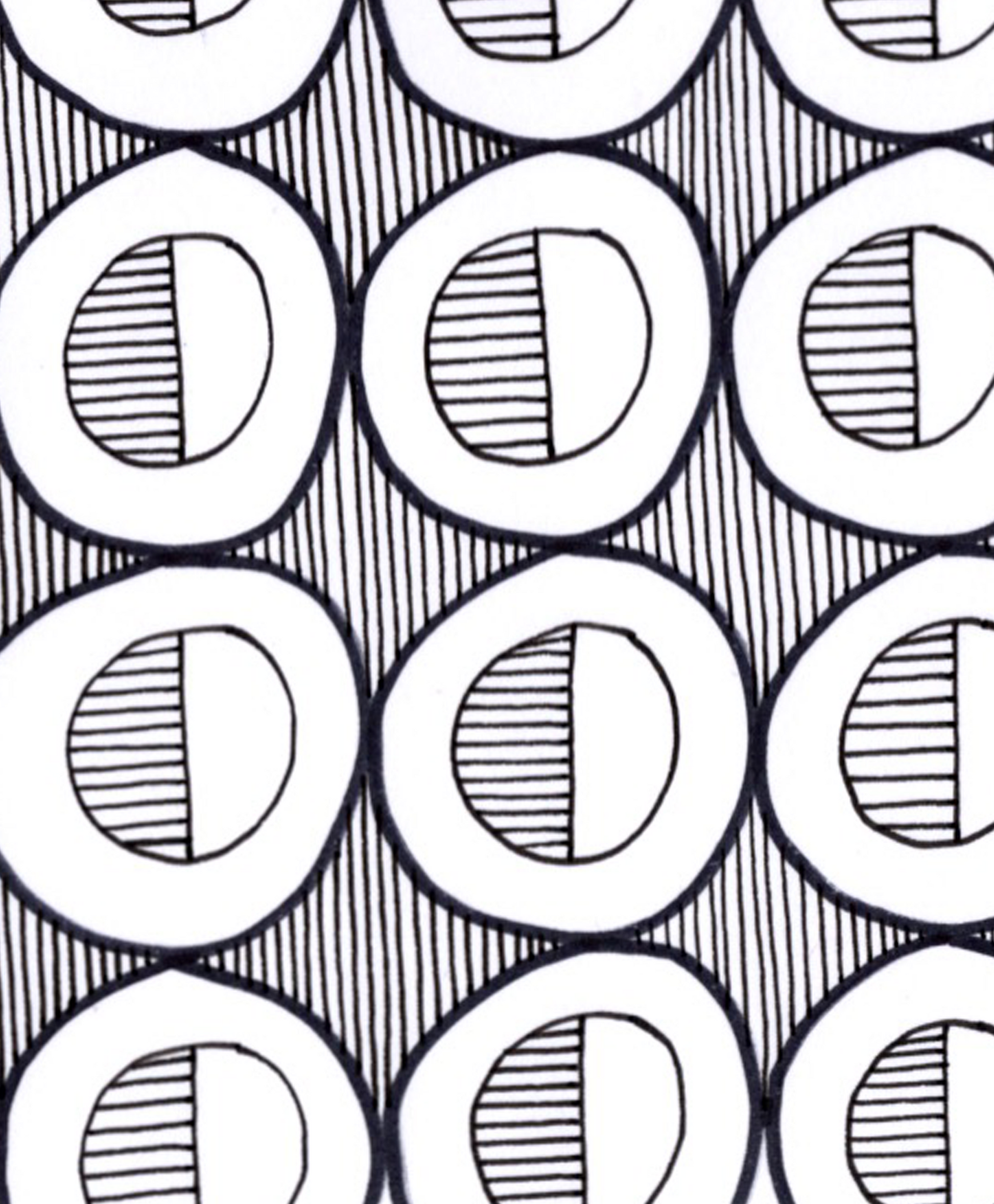 This doodle was created using a Sharpie and a 0.3 Unipin Fineliner. It's on A4 white 160gsm paper and is a one off piece.