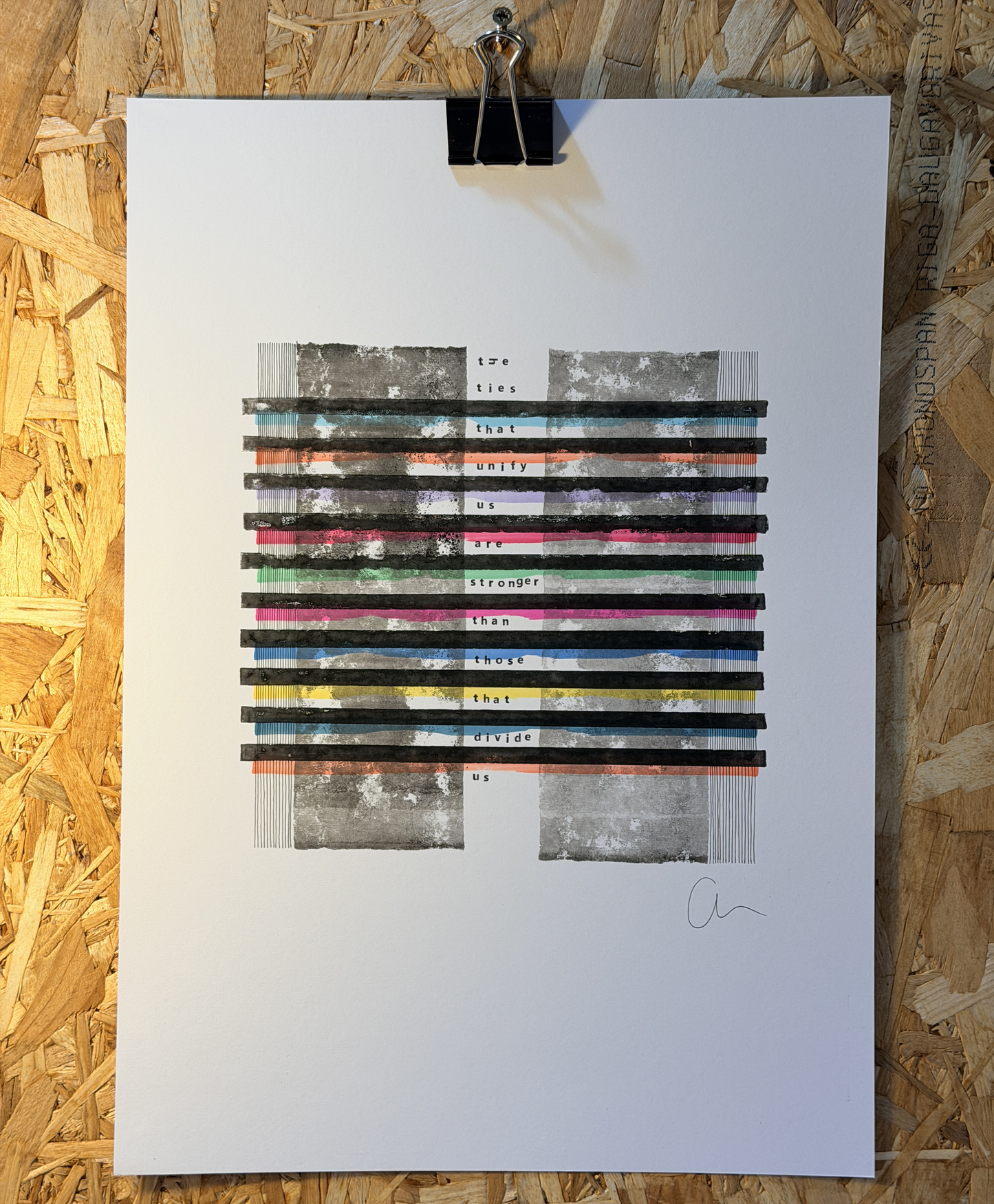 The ties that unify us – Original A3 Artwork